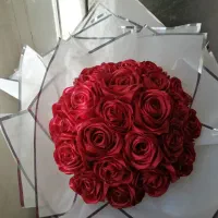 دسته گل روبانی