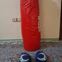 کیسه بوکس و دستکش حرفه ای