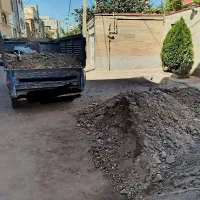 آوردن خاک و نخاله برای پرکردن چاه پارکینگ پشت بام|خدمات حمل و نقل|تبریز, |دیوار