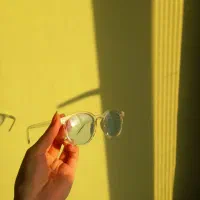 عینک (روکش آبی و زیبا)