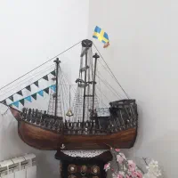 کشتی چوبی دکوری|مجسمه، تندیس، ماکت|تهران, هفده شهریور|دیوار