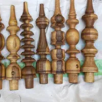 دوتا قلیون تنه چوبی