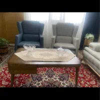 میز جلو مبلی چوب راش اصل، شیک و کم‌جا