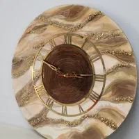 ساعت و جاکلیدی چوب و رزین در طرح های خاص وزیبا|ساعت دیواری و تزئینی|قیدار, |دیوار