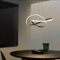 لوستر مدرن LED با طراحی حلقه‌ای هوشمند