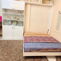 تخت کم‌جا دو نفره به همراه ویترین