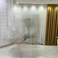 پرده رنگ طلایی خوش رنگ