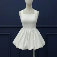 پیراهن عروسکی سفید فری سایز