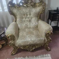 مبل سلطنتی ۹ نفره|مبلمان خانگی و میز عسلی|امیدیه, |دیوار