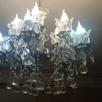 لوستر ۱۰ شاخه برنجی دوعدد