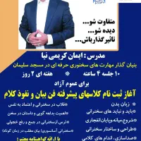 فن بیان حرفه ای و سخنرانی عمومی