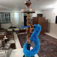 قلیان چوب گردو طرح اسب