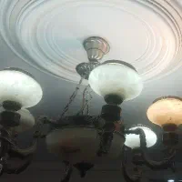 لوستر  تاج ستون آنتیک ۱۰ شعله