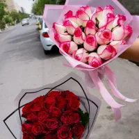 دسته گل رز هلندی، فروش ویژه، تخفیفی|گل و گیاه طبیعی|شیراز, گود عربان|دیوار