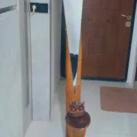 آیینه وچوب لباسی چوبی مدل تنه درخت قدی