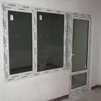 در و پنجره پی وی سی توری پلیسه شیشه دوجداره