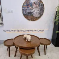 جلو مبلی و3عدد عسلی لبه دار کد 103