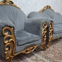 مبل نیمه‌سلطنتی ۷ نفره به همراه میز  و ۴ عسلی