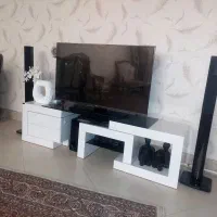 ست میز تلویزیون و بوفه شیک و تمیز