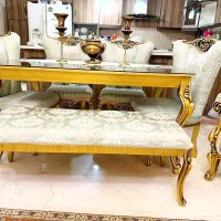 ست مبلمان و ناهارخوری نیمه سلطنتی کلاسیک|مبلمان خانگی و میز عسلی|زنجان, |دیوار