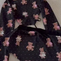 ست کراپ شورتک خرسی