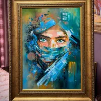 تابلو نقاشی رنگ روغن