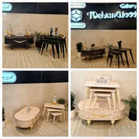 میز جلومبلی۴تکه طرح خطی عسلی جلو مبلی تمام وکیوم|مبلمان خانگی و میز عسلی|مشهد, خواجه ربیع|دیوار