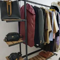 رگال واستند لباس چند طبقه فلزی با رنگ مشکی