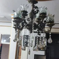 دو عدد لوستر برنجی در حد نو