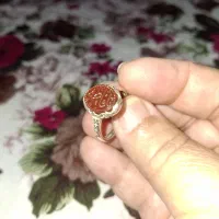 فروش انگشتر عقیق  مزین به نام حضرت فاطمه