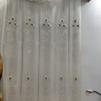 پرده پذیرایی گل برجسته