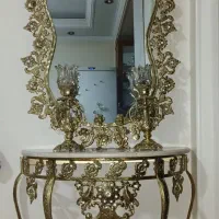 آینه شمعدان برنز