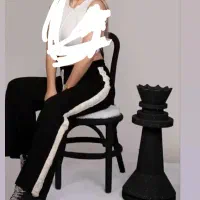 شلوار گلکسی نواری...بغل دکمه