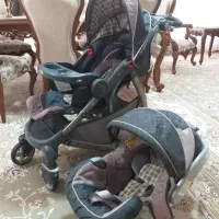 کالسکه و کریر  و صندلی بچه گراکو در حد نو