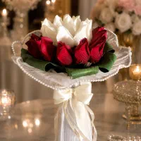گل ارایی ماشین عروس و دسته گل