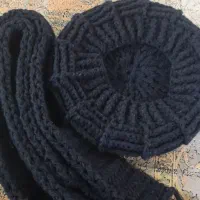 کلاه و سال گردن زمستونی سورمه ای نو|لباس|مشهد, ایثارگران|دیوار