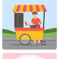 فروشنده برای کانتر غذایی