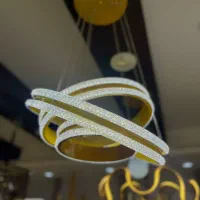 لوستر سه حلقه کریستالی|لوستر و چراغ آویز|تبریز, |دیوار