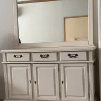 میزکنسول چوبی با آینه