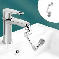 گجت روشویی سرشیر مفصلی 360 درجه استیل