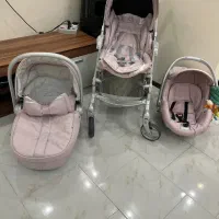 ست کامل کالسکه + کریر + کریکات (برند cam ایتالیا )