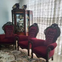 مبل سلطنتی هفت نفره|مبلمان خانگی و میز عسلی|خمینی‌شهر, |دیوار