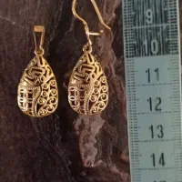 نیم ست آبکاری طلا اشکی طرح کپی طلا|بدلیجات|همدان, |دیوار