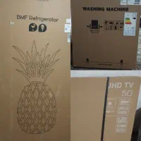 یخچال فریزر ماشین لباسشویی ۸کیلویی تلویزیون ۵۰اینچ