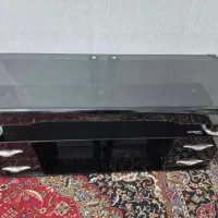 زیرتلویزیونی +میز تلویزیون ultimate شیشه ای سالم
