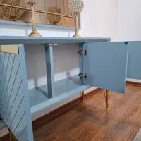 آینه کنسول و شمعدان شیک|بوفه، ویترین، کنسول|اردبیل, |دیوار