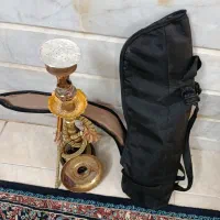 قلیان برنجی طلایی