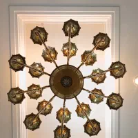 لوستر برنج|لوستر و چراغ آویز|اراک, |دیوار