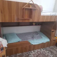 تخت دوطبقه mdf|تخت و سرویس خواب|شاهین‌شهر, گرگاب|دیوار