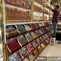 قفسه طبقاتی CNC آجیل دکور استند شلف جا تخمه سوپری|فروشگاه و مغازه|شیراز, زند|دیوار